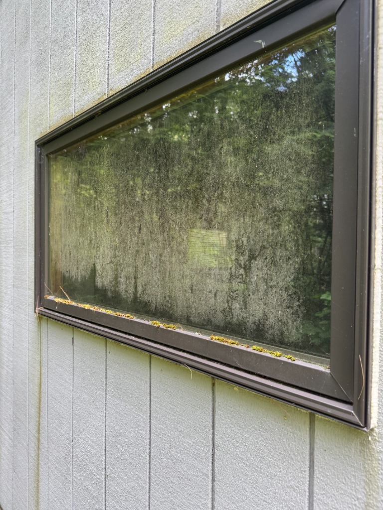 Window before cleaning