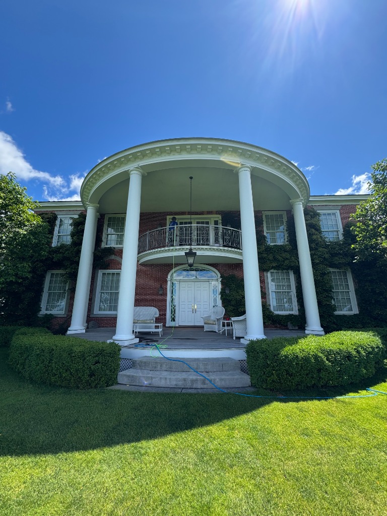 Grand columned mansion