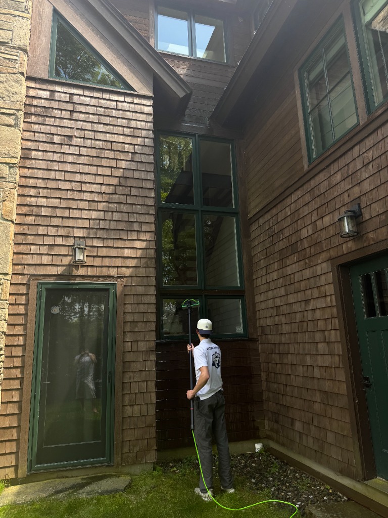 Window washing process